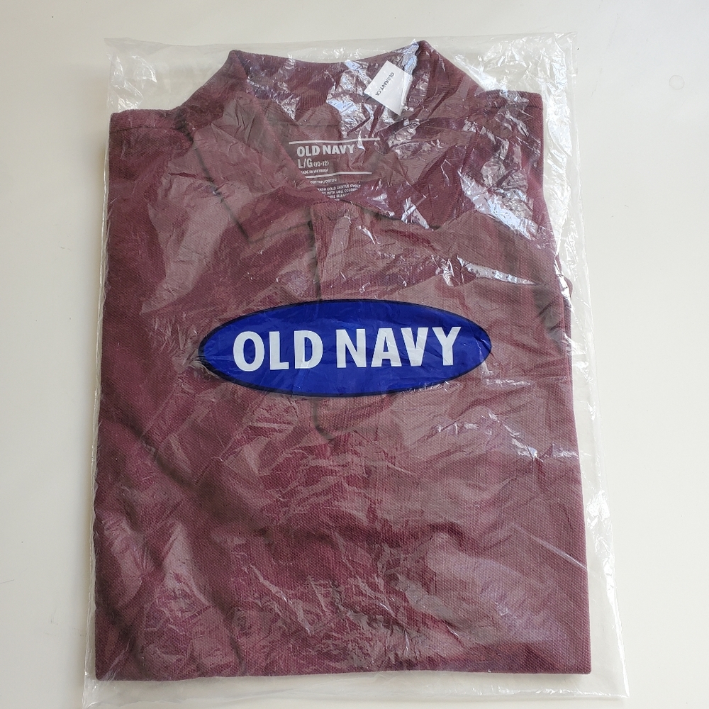 Boys Burgundy polo short sleeve shirt